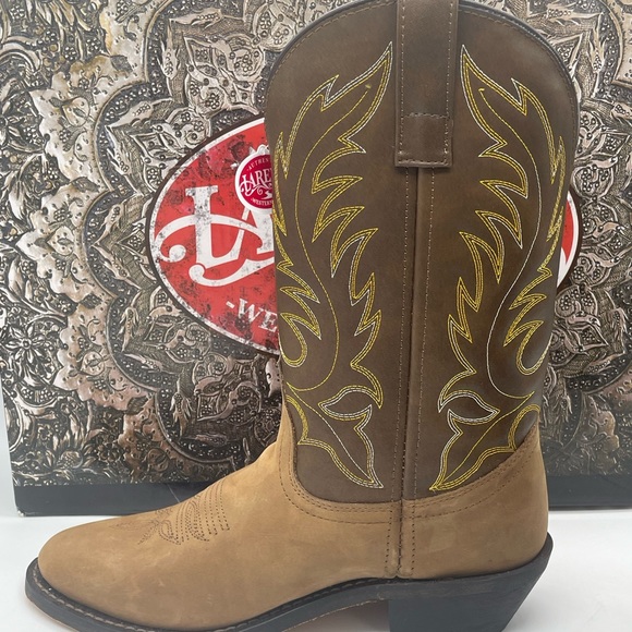 LAREDO Ladies Kadi Distressed Brown Cowboy Boots 5742 Western - Picture 9 of 16